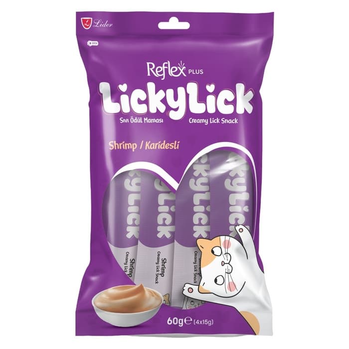 Lickylick Karidesli Sivi Ödül Maması 4x15 Gr