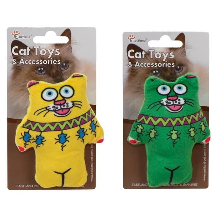 Kedi Otlu Öten Pelus Kedi 11,5 Cm