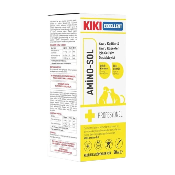 Excellent Amino Sol Kedi Köpek Vitamini Yavru 50 Ml.