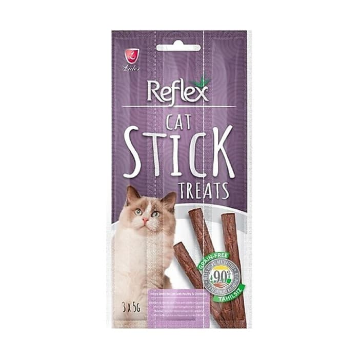 Reflex Kümes Hayvanli ve Kizilcikli Tahılsız Kedi Ödül Çubugu 3x5gr
