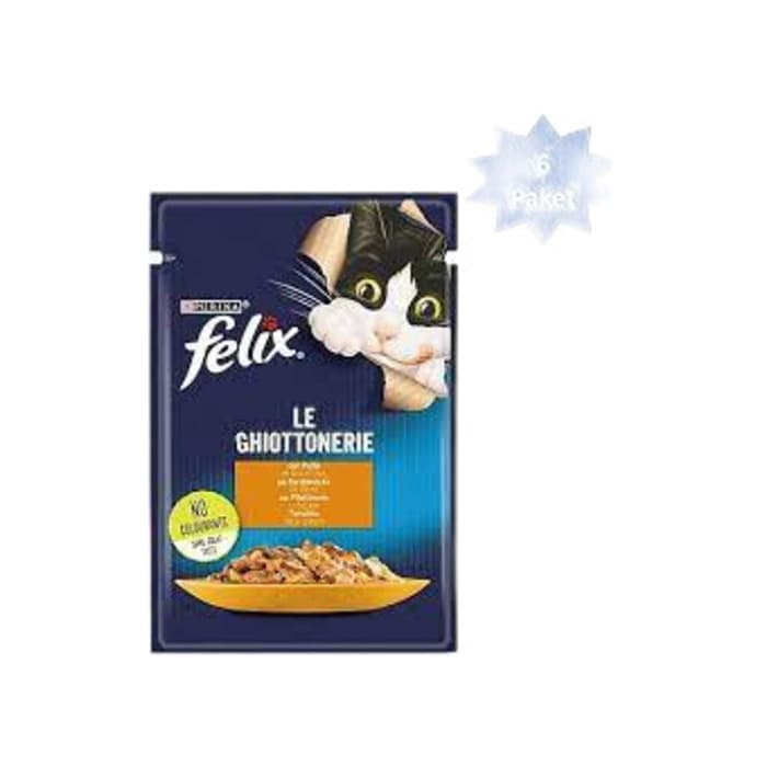 Felix Pouch Le Ghiottonerie Kuzu Etli Yaş Kedi Maması 85 Gr