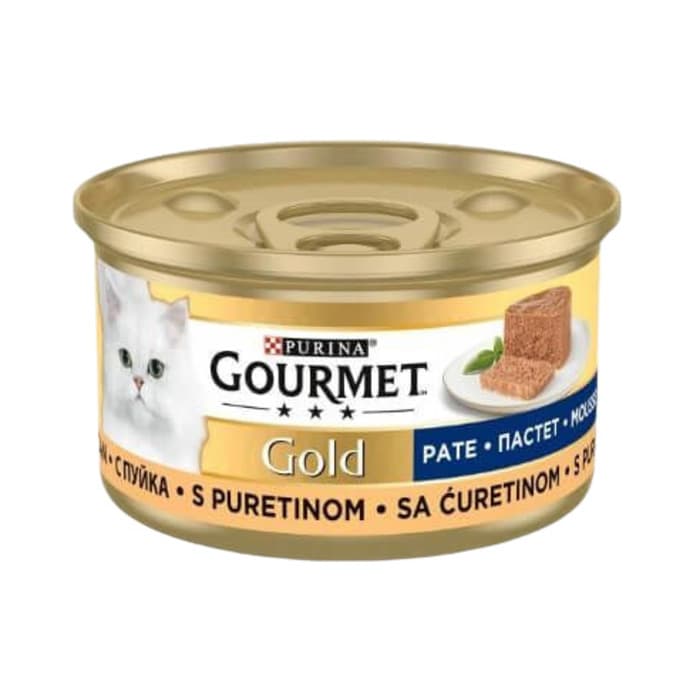 Purina Gourmet Gold Kiyilmis Hindi Etli Kedi Konservesi
