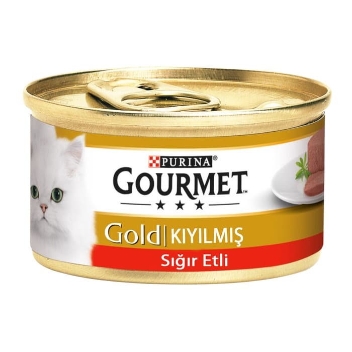 Purina Gourmet Gold Kiyilmis Sığır Etli Kedi Konservesi