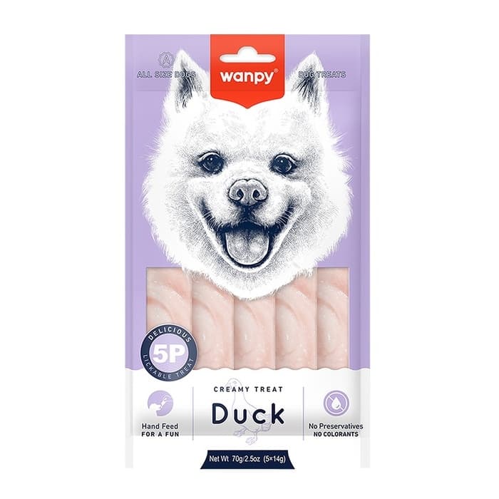 Wanpy Krema Köpek Ödül Maması Ördekli 14 gr 5 Adet
