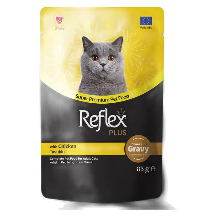 Sos Içinde Et Parçacikli Tavuklu Yetişkin Kedi Maması 85 Gr