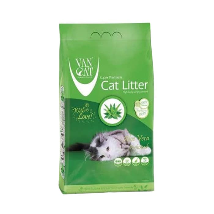 VanCat W225 Aloe Vera Kokulu Ince Taneli Kedi Kumu 10 L 2 Adet