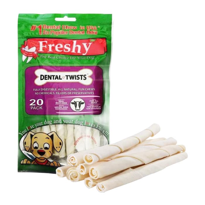 Dental Burgu Köpek Çigneme Çubugu 13 Cm 20'li