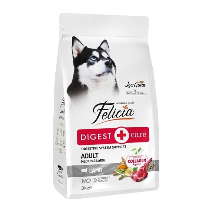 Felicia Digest Care Orta ve Büyük Irk Yetişkin Köpek Maması Kuzu Etli