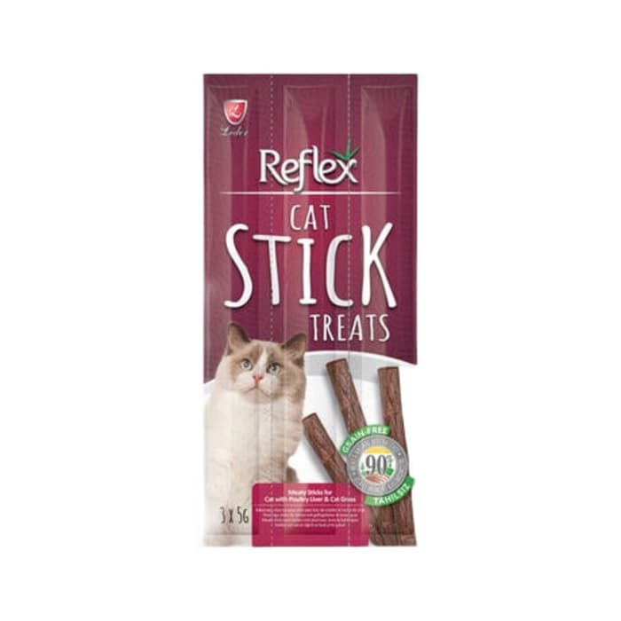 3'Lü Cigerli Tahılsız Kedi Ödül Çubugu 15 Gr