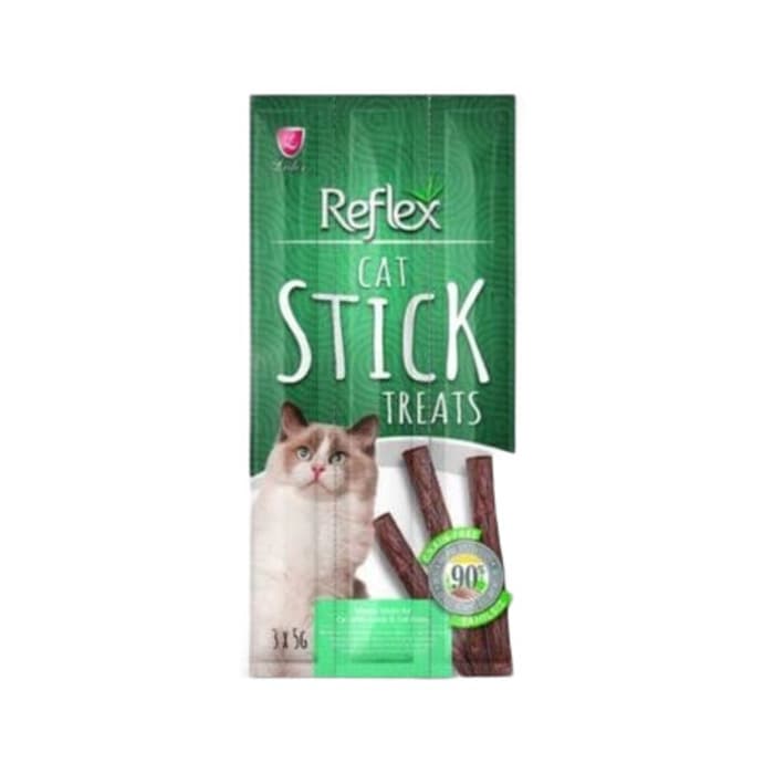 Reflex 3 lü Kuzu Etli Tahılsız Kedi Ödül Çubugu 15 gr