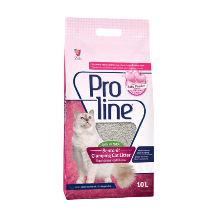 Proline Bentonit Bebek Pudrasi Kokulu Kedi Kumu 10L 2 adet