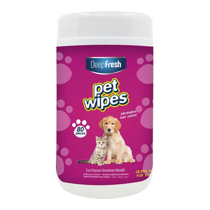 Kedi Köpek Islak Mendil 80'li Paket