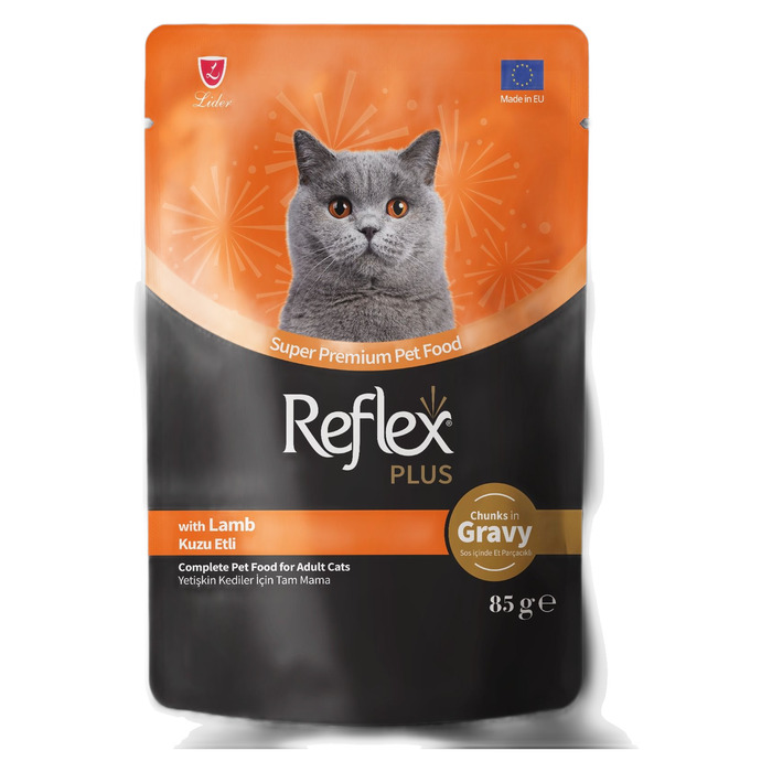 Sos Içinde Et Parçacikli Kuzu Etli Yetişkin Kedi Maması 85 Gr
