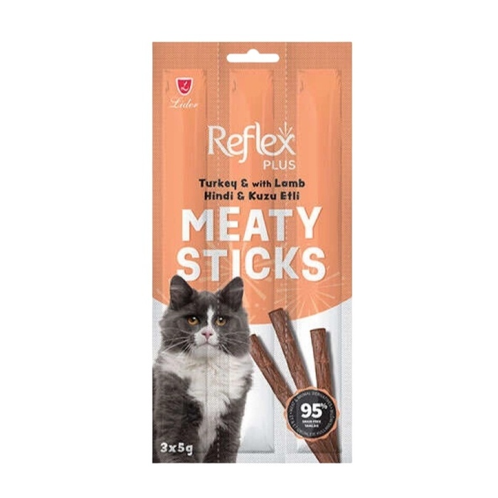 Yetişkin Kediler Için Hindi Ve Kuzu Etli Çubuk Ödülü 3x5 Gr