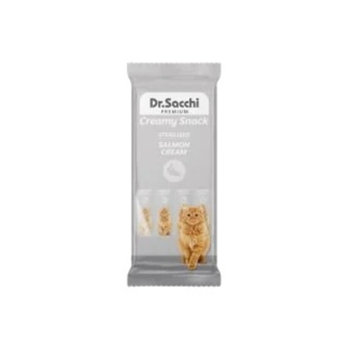 Creamy Snack Sterilised Salmon Sivi Kedi Ödülü 4'lü