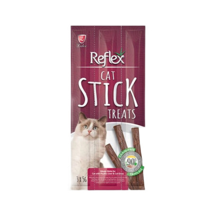 3'Lü Cigerli Tahılsız Kedi Ödül Çubugu 15 Gr