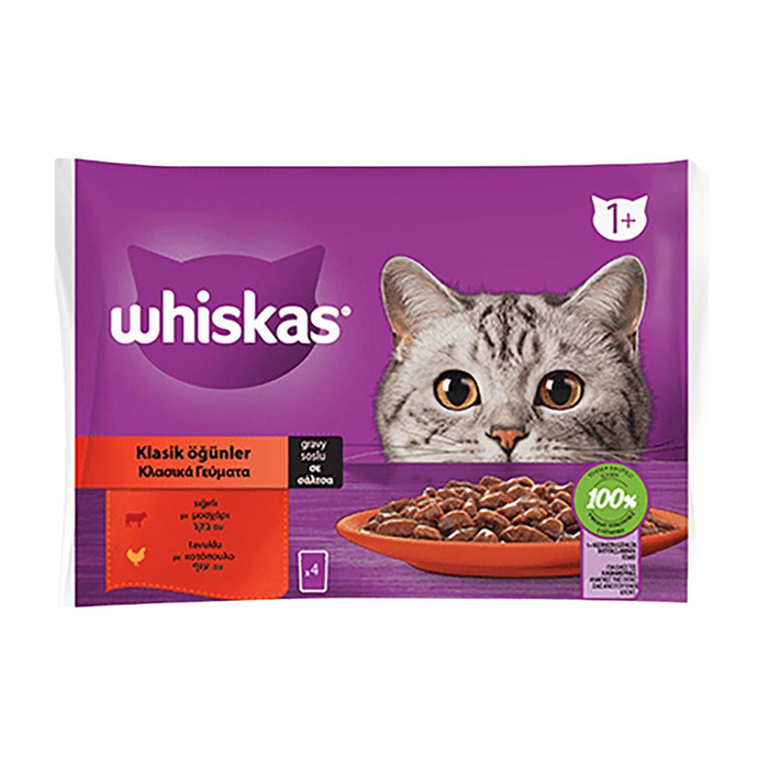Yaş Mama Klasik Ögünler 4'lü Paket 4x85 Gr